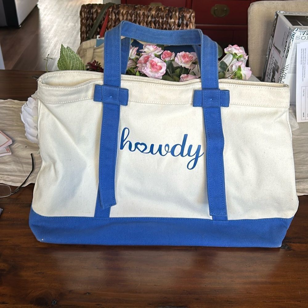 Draper James howdy tote bag New without tags